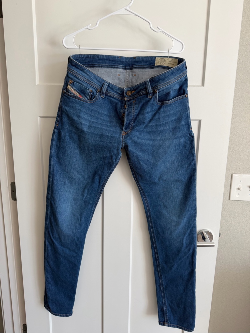Diesel Men's Indigo Slim Skinny Jeans Troxer
